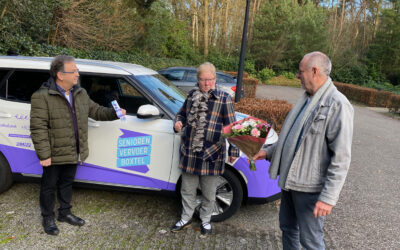 Persbericht: Mevr. Hermans uit Esch ontvangt 10 gratis ritten van Seniorenvervoer Boxtel
